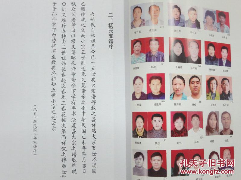 杨氏支谱家谱族谱