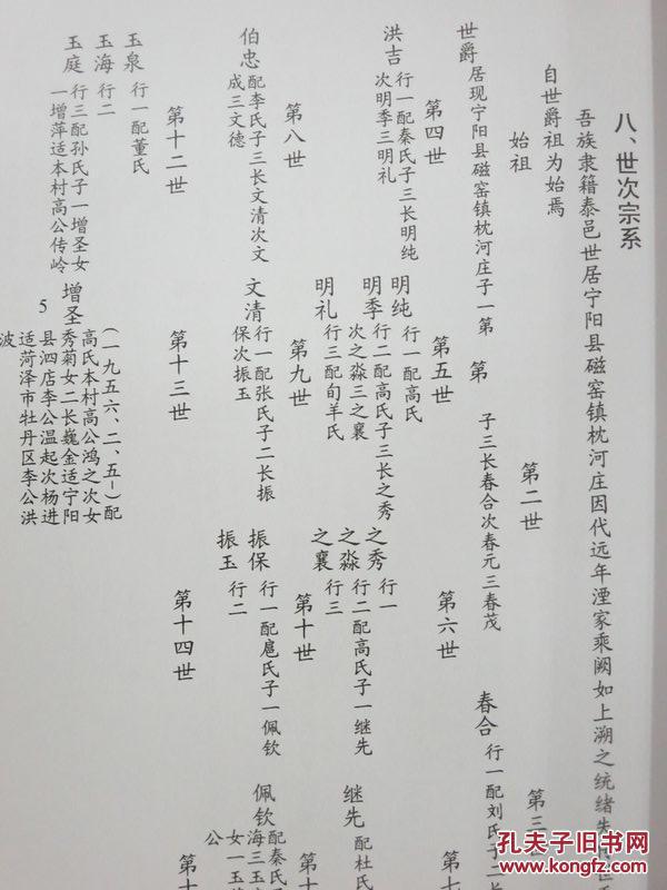 杨氏支谱 泰安宁阳磁窑 家谱族谱 拍品编号:18808902