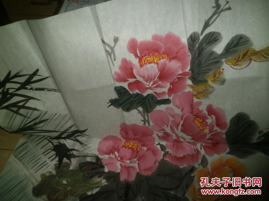 花鸟画--花开富贵--大幅牡丹----不知何人,但人物/山水