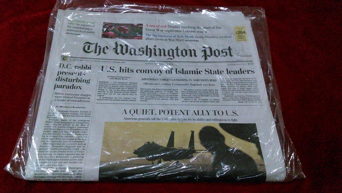 thewashingtonpost华盛顿邮报20141109星期日no339外文报纸