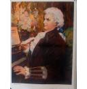 音乐教学挂图   莫扎特肖像
