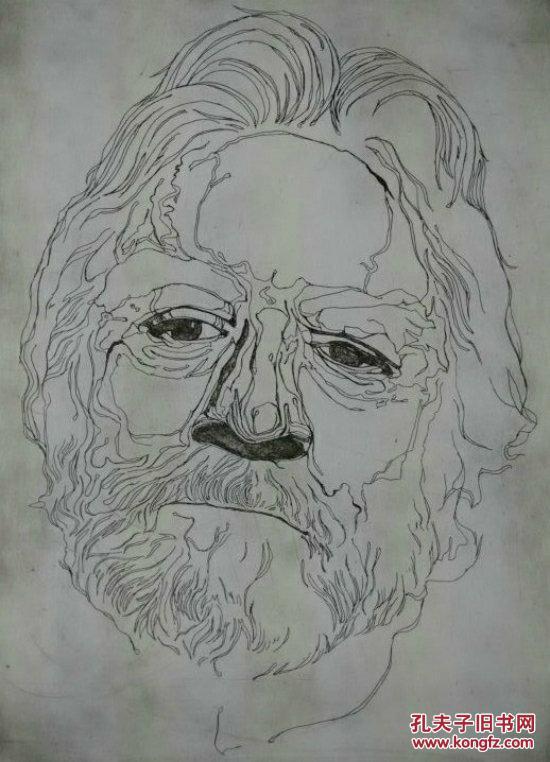 版画系教师铜版老版画《年轮》—【中国书画专营店】央美陈年作品(*pu