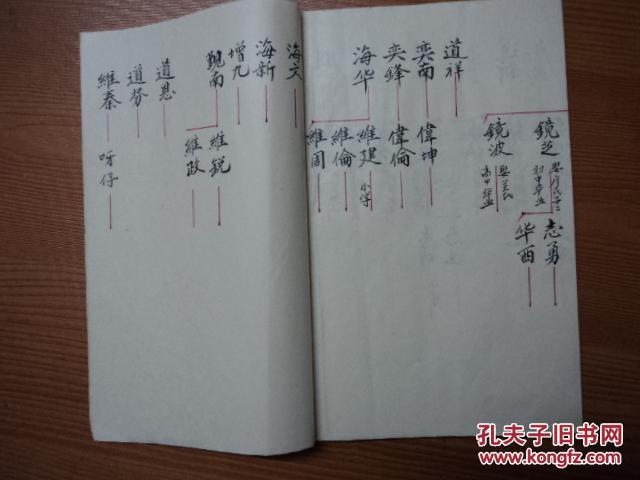 卢氏族谱:罗定龙税上屋卢氏鹏瑞公家谱 (手抄本) 拍品编号:19517791