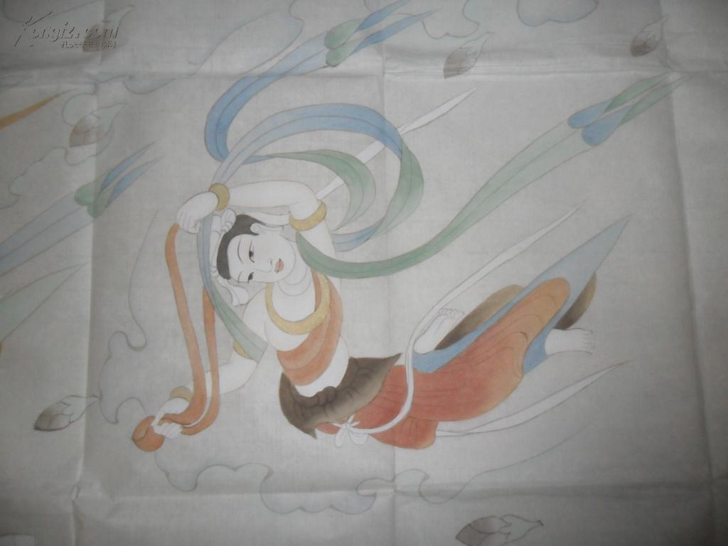 【包真】中国美协会员 敦煌工笔画派代表王亚玲女士精品人物 飞天 一