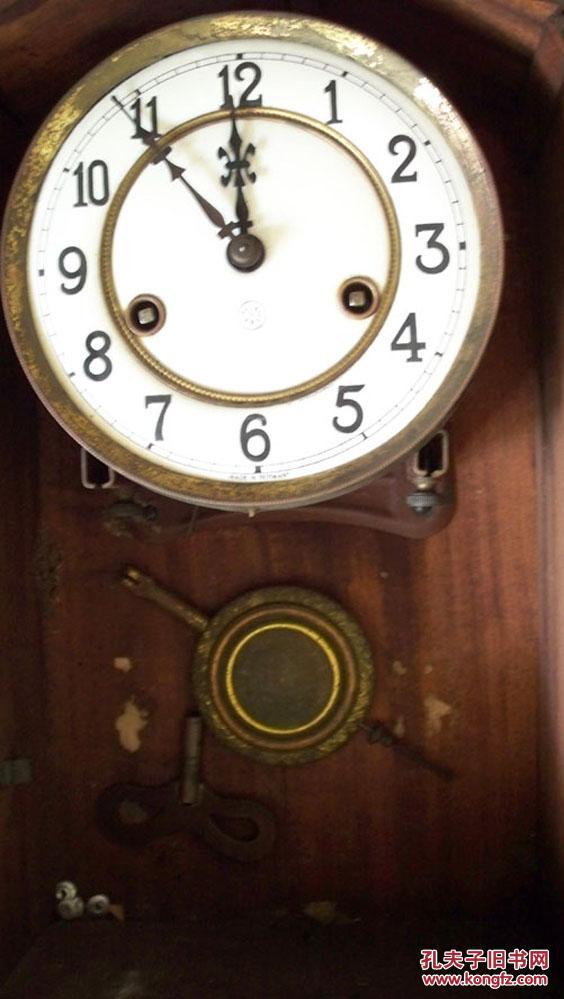 民国时期出品-德国制造"双箭"牌座钟