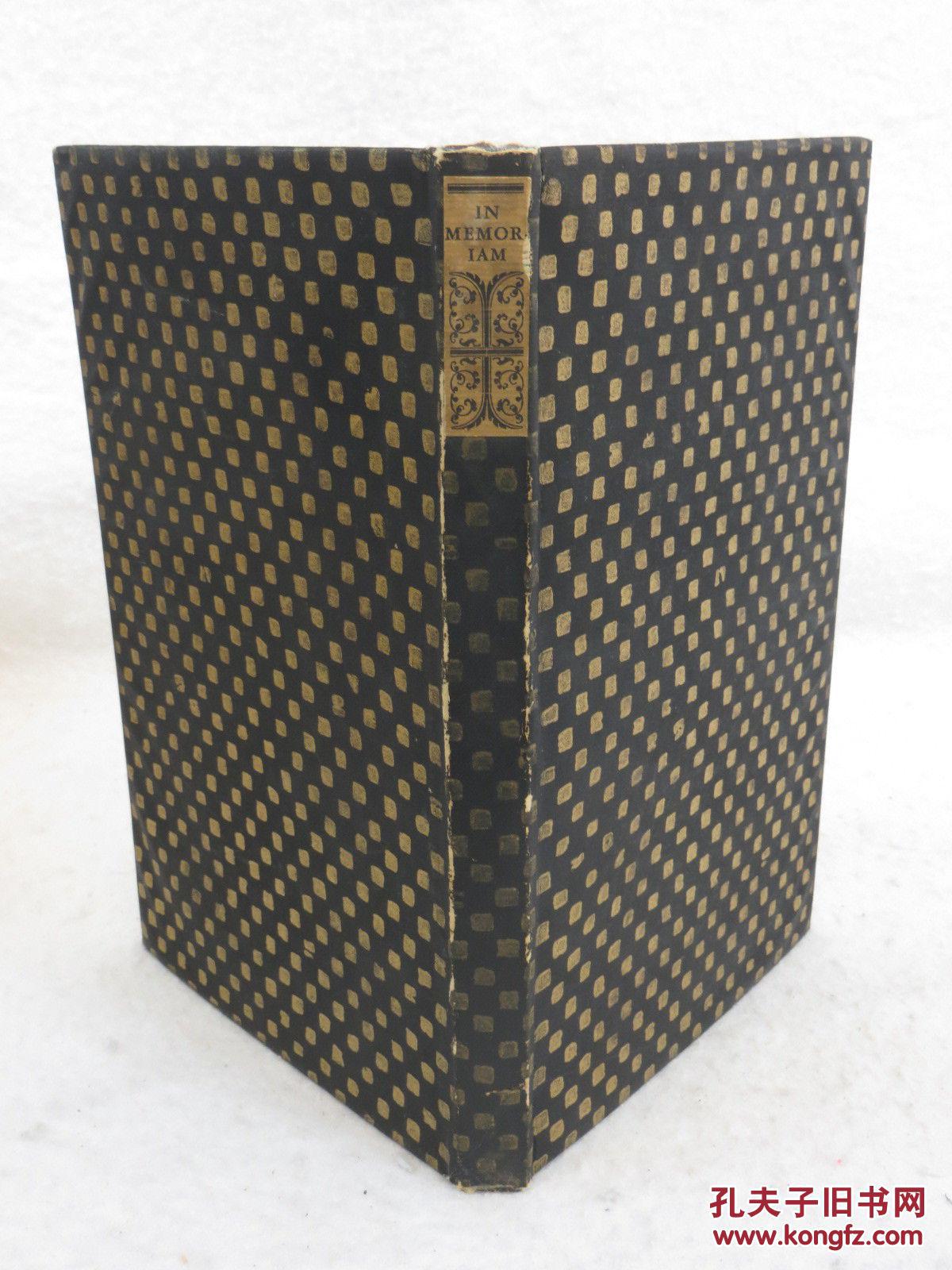 限量版名著,英国诗人丁尼生作品,1933年伦敦出版《悼念 》精装24开