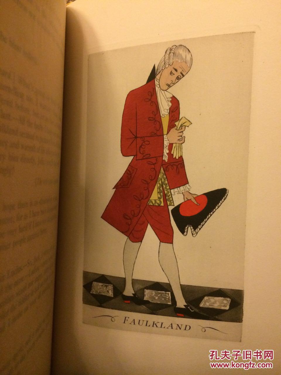 the rivals(谢里丹《情敌》,名家rene ben sussan插图并亲笔签名,编号