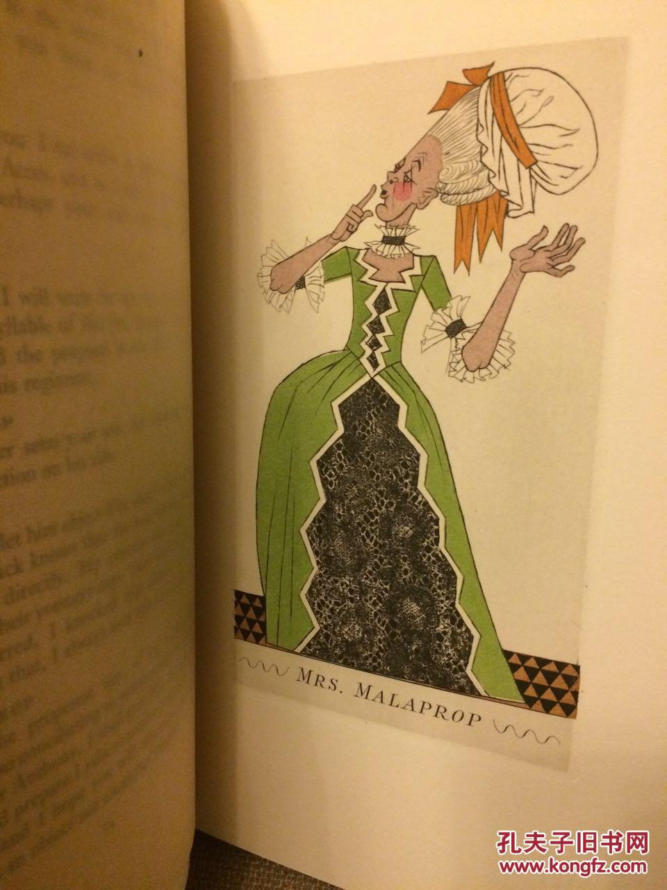 the rivals(谢里丹《情敌》,名家rene ben sussan插图并亲笔签名,编号