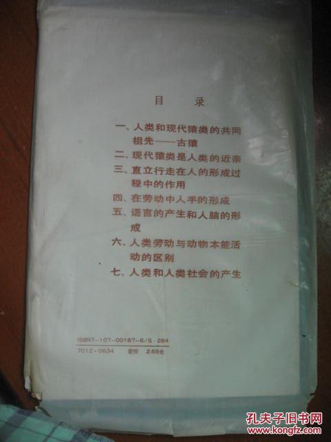 初级中学社会发展简史教学挂图第一辑人类社会的产生7张全 孔夫子旧书网