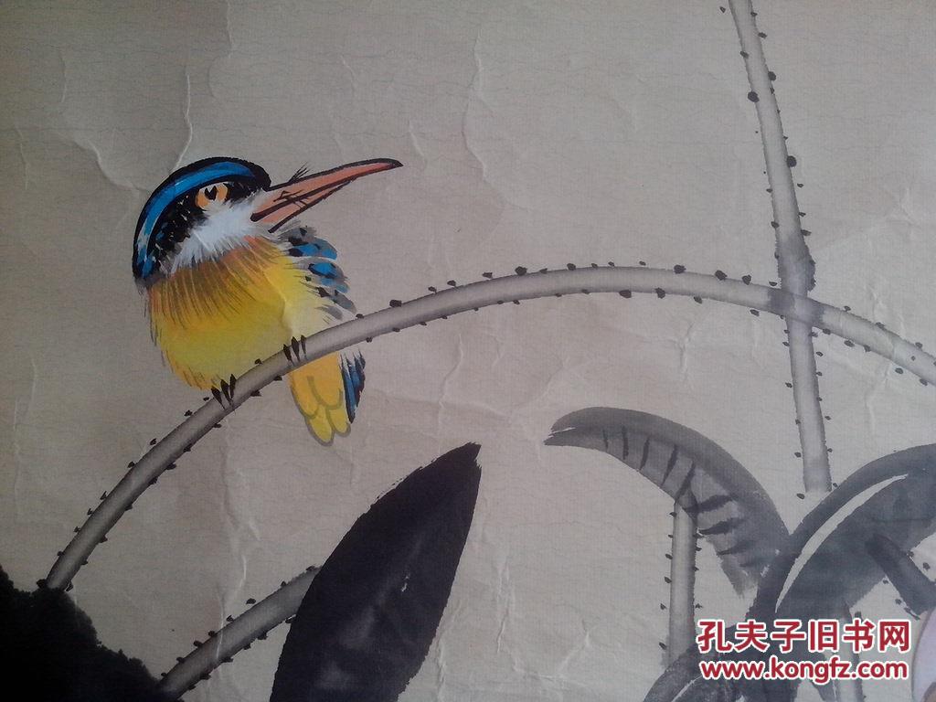 胡开禧花鸟画一幅