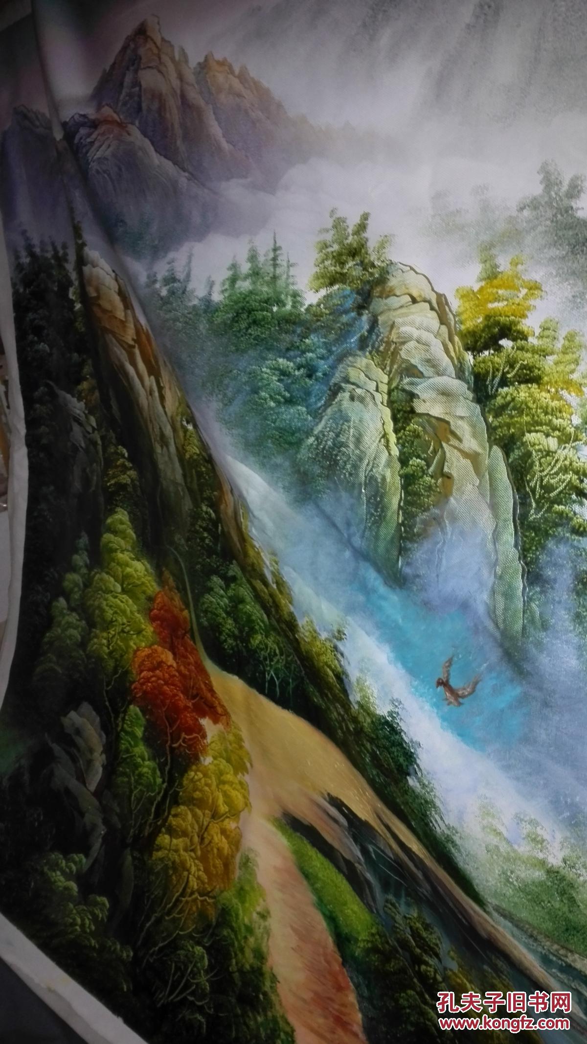 当代精美 山水 油画 〈180x90〉