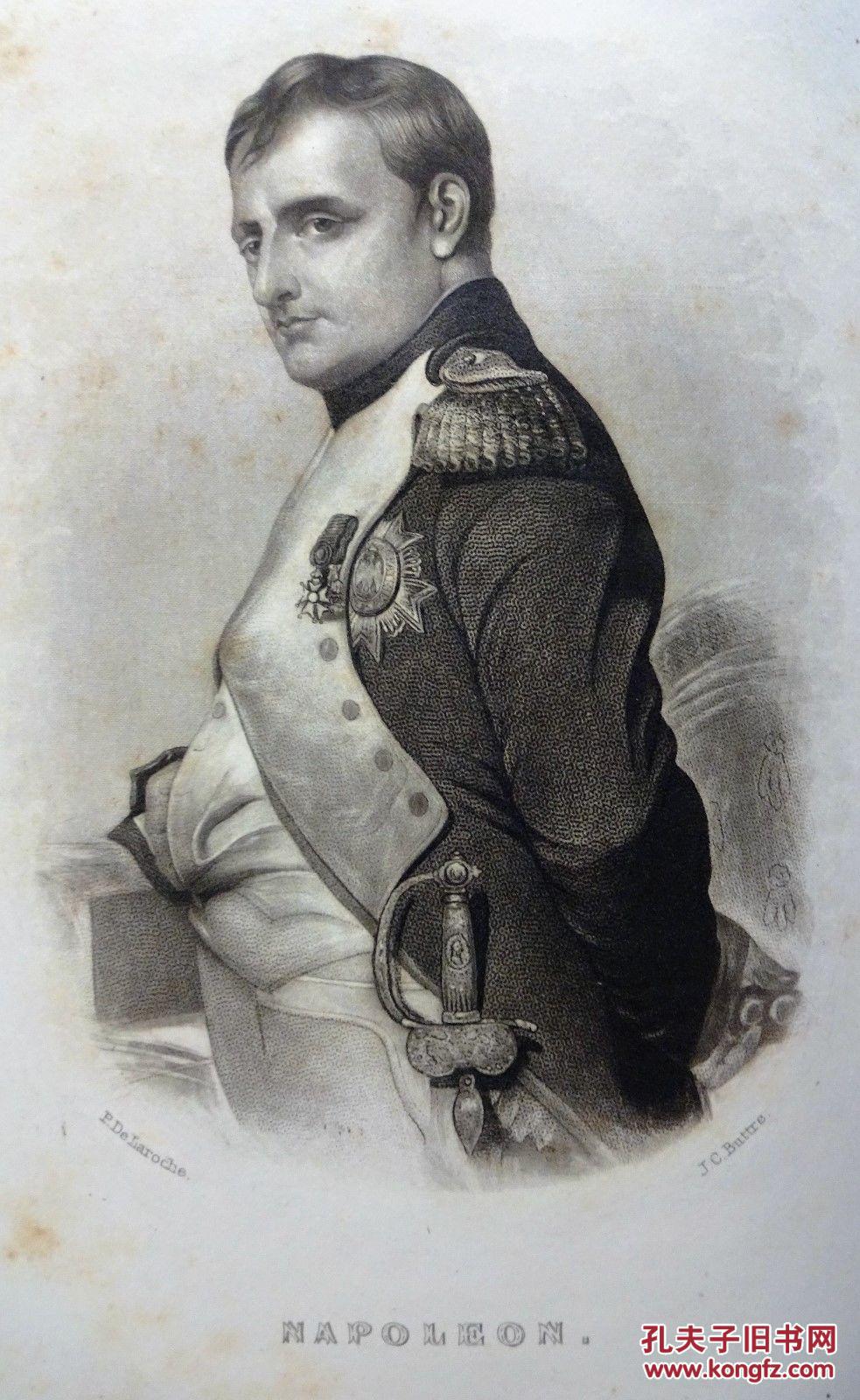 1956年纽约出版皇帝拿破仑的生活皮面精装32开