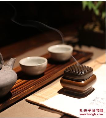 铜香炉纯铜薰香炉纯铜手炉香道盘香炉茶道香炉文房四宝文房雅玩