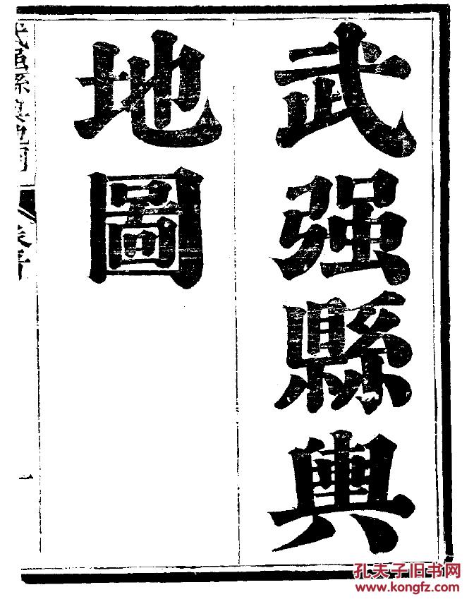 地方志-----武强县志 (清 道光版) 16开 780页 2本十二卷 影印(清)