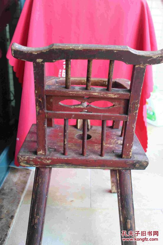 民国漆木婴儿椅