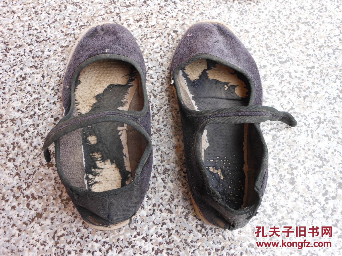 鞋文化旧鞋女鞋;女布鞋女式一带鞋手纳底平