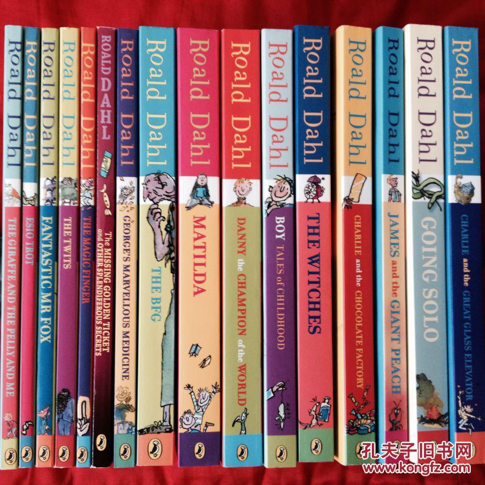 roald dahl 罗尔德·达尔 16册小说(英文 插图版 进口书)