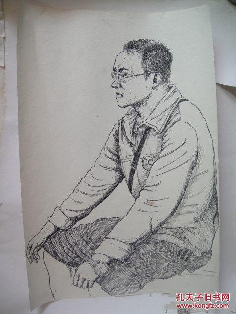 沈阳钢笔画家:翟金生的速描五张