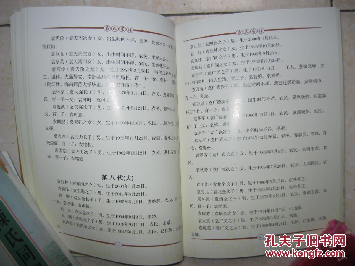 袁氏家谱(四川省南充市南部县宏观乡一带.