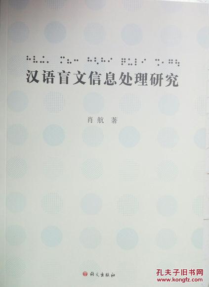 汉语盲文信息处理研究
