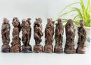 越南 沉香木 八仙摆件 木雕摆件 精品木雕收藏 八仙摆件一套