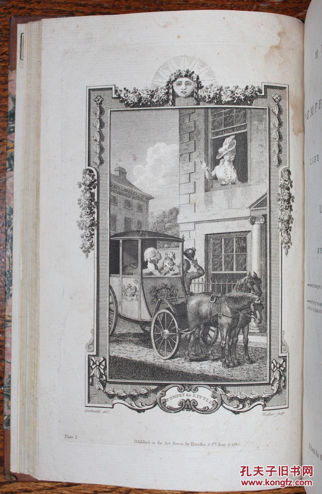 《东方故事:庞培的历史或小狗的生活和冒险》1791年出版,精装