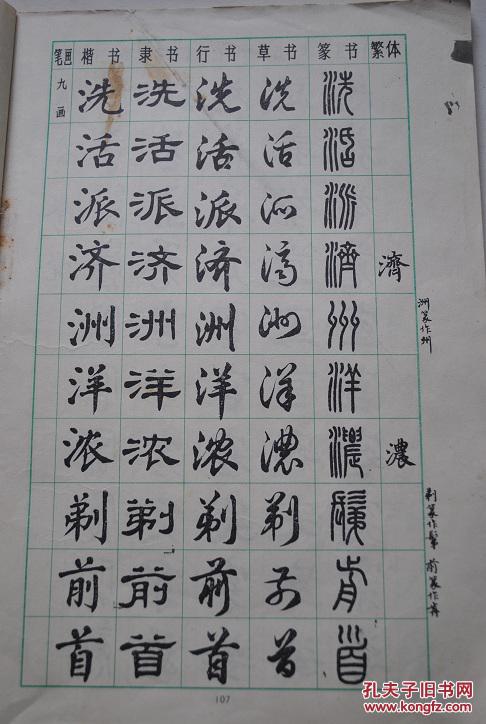 常用字字帖(二)(楷,隶,行,草,篆)(修订本)【翁闿运,单孝天,胡问遂