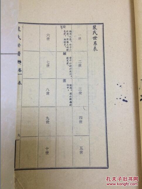 年老家谱族谱山西望族裴氏世谱完整一套内容极为丰富