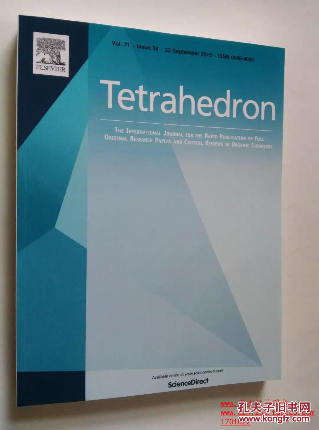 tetrahedron四面体生物有机化学原版学术论文期刊杂志201509