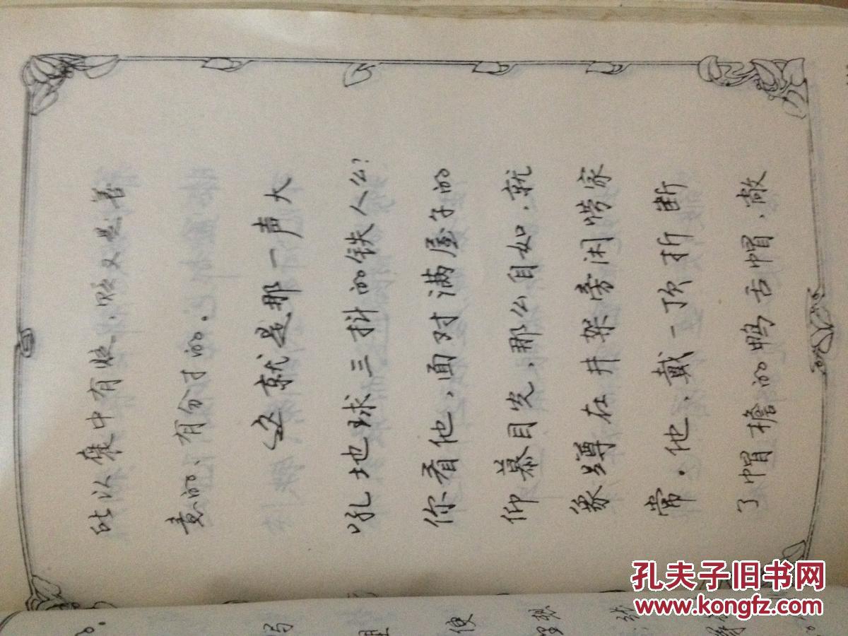 钢笔行书字帖 人物肖像描写 赵忱.书