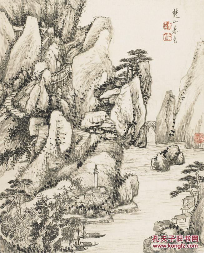 清代 王宸 山水册02