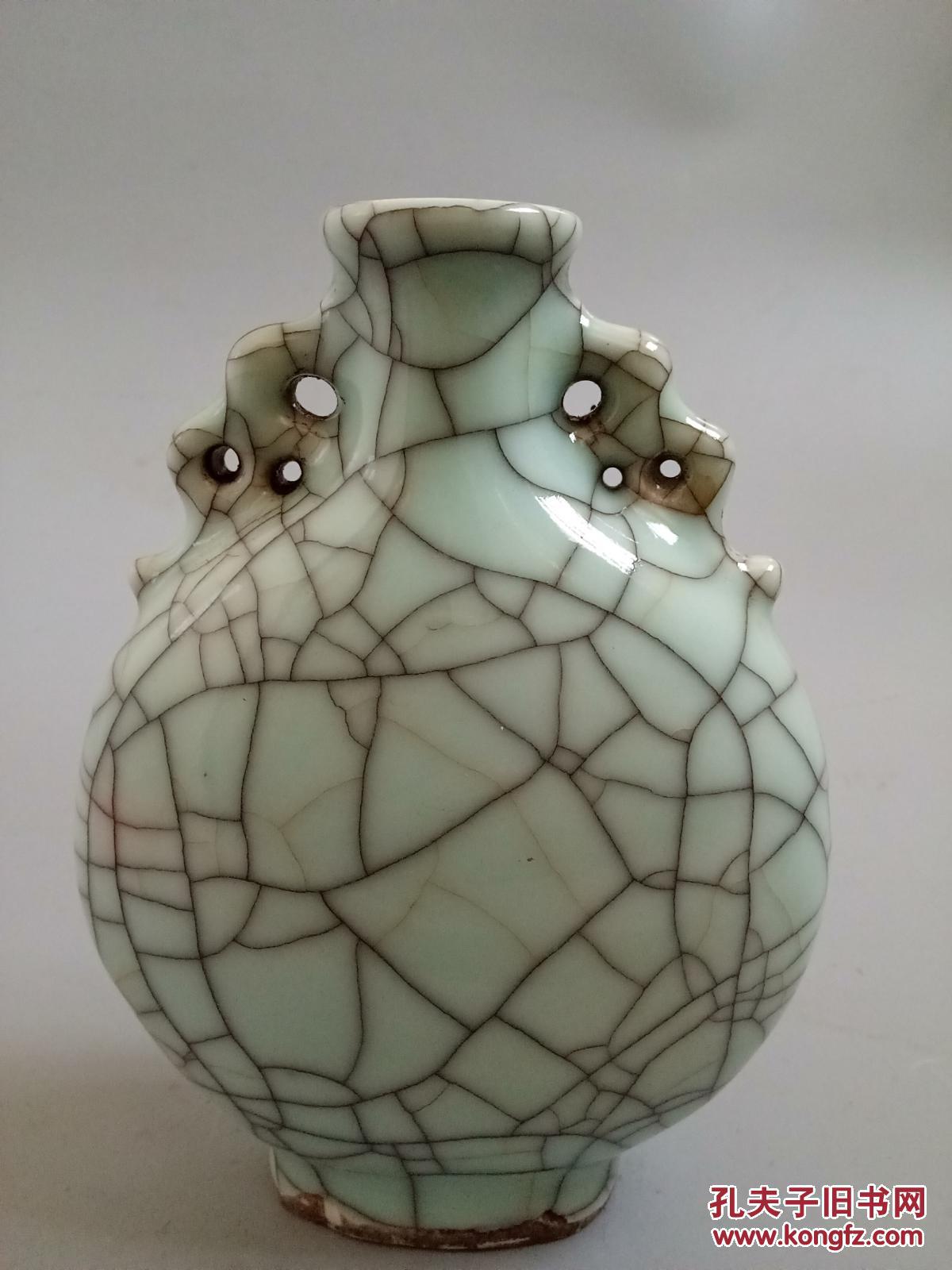 【图】宋代官窑哥窑精品瓷瓶,拍品信息,网上拍卖,拍卖图片,拍卖网