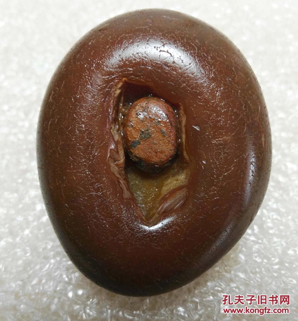 珍珠玛瑙石中石聚宝盆石中宝珠非常稀有珍珠玛瑙原石值得收藏