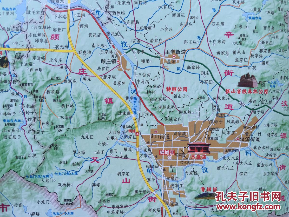 莱芜市交通旅游图2017年莱芜地图莱芜市地图莱芜交通图