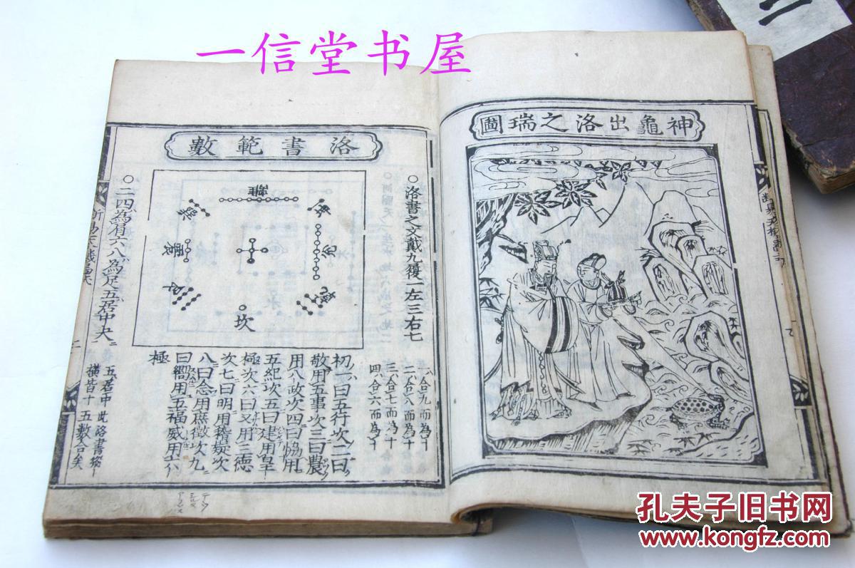 稀少增补鬼谷源流断易天机多图6册全又称断易大成1645年和刻依明万历