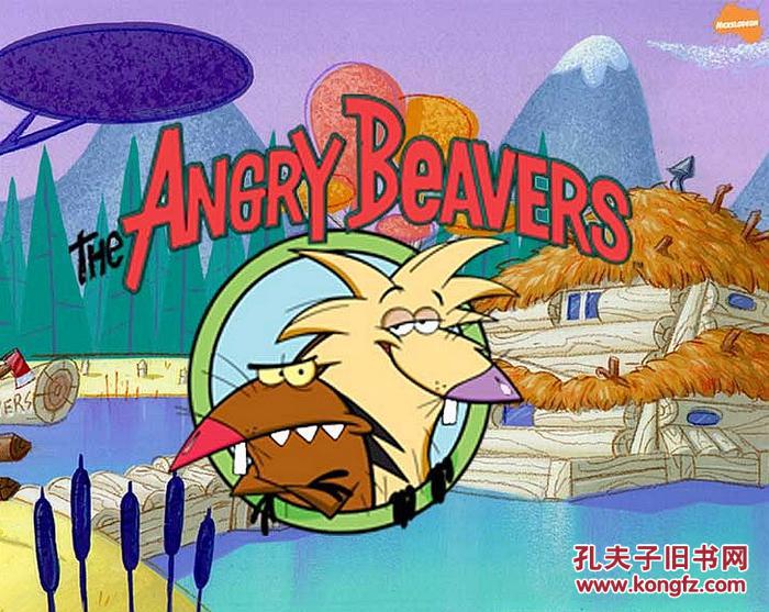 nickjr英语原声动画 the angry beavers 疯狂水獭兄弟 4张看的 满300