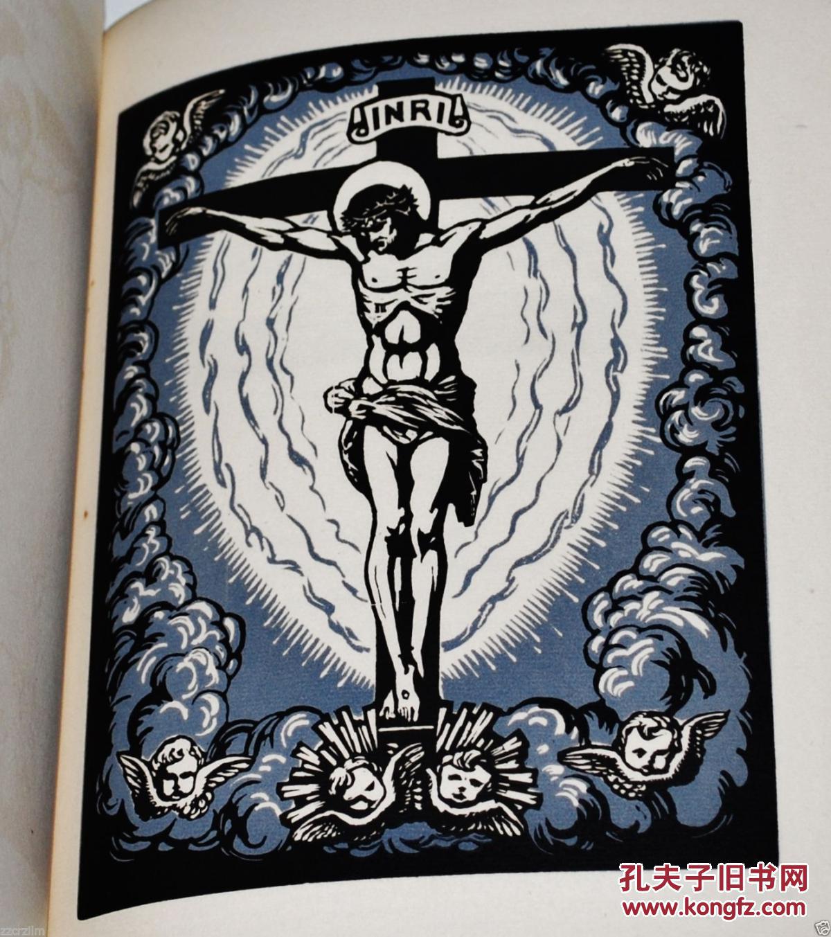 稀缺《保尔·魏尔伦诗歌:智慧集》木刻版画插图,1925年出版