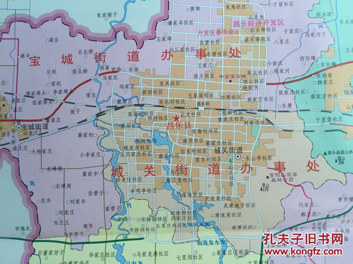 昌乐乡镇地图全图图片