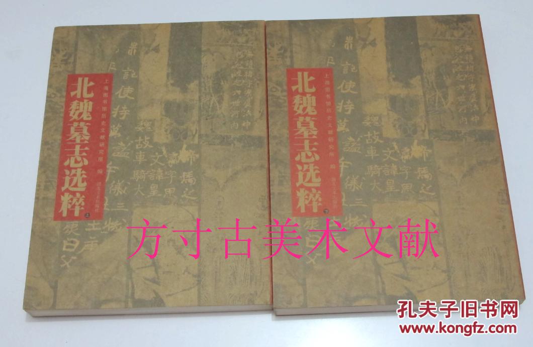 北魏墓志选粹 上下全 湖北美术出版社2001年