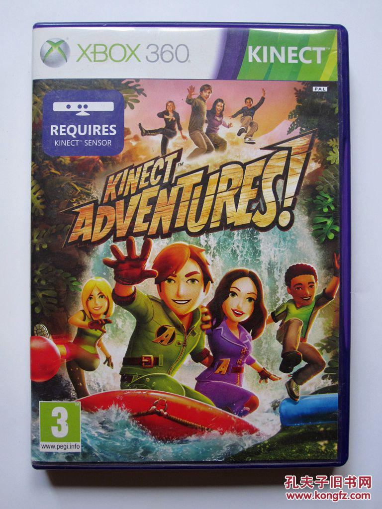 【游戏光盘】xbox360 kinectadventuresi 大冒险(英文版 1cd) 附英文