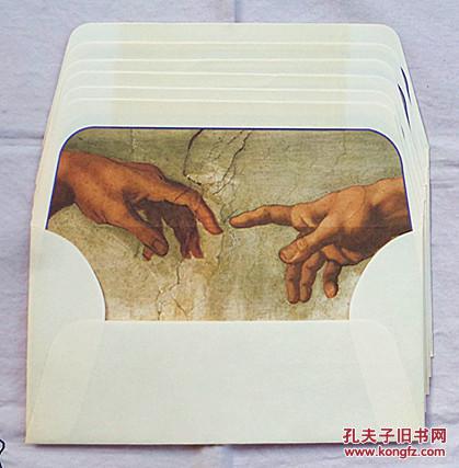 米开朗基罗创世纪信封 信纸(一套6张信纸  6个信封
