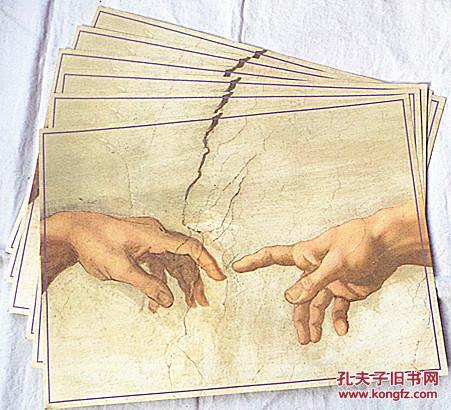 《创世记》中《创造亚当》的局部:上帝之手与亚