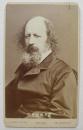 英国桂冠诗人丁尼生Alfred Tennyson肖像照CDV名片格式珍贵原版蛋白照片伦敦Elliott照相馆
