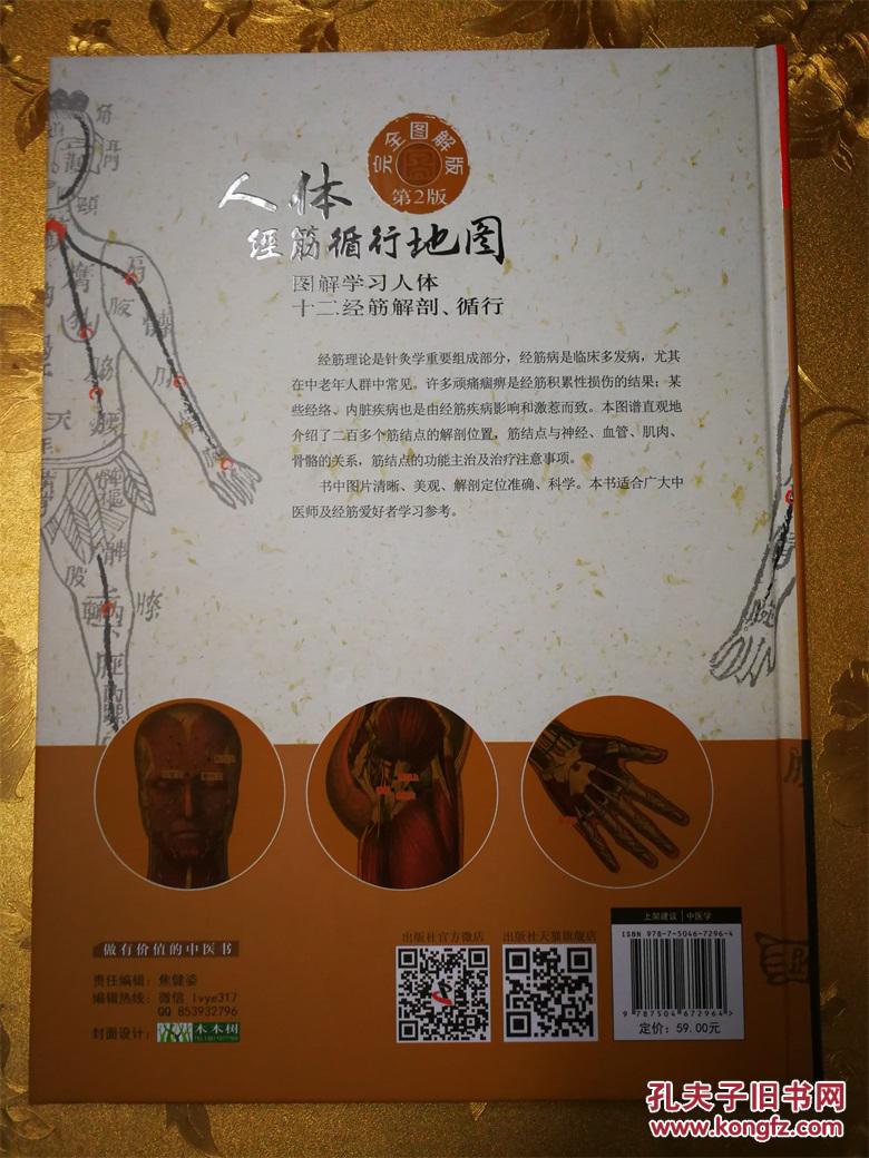 人体经筋循行地图完全图解版第2版 主审:薛立功 编著:刘春山 刘菏婧