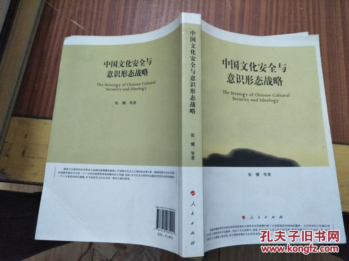 中国文化安全与意识形态战略(2010一版一印,95品)