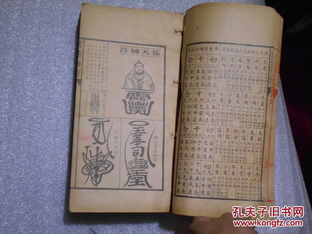 耕种六壬时课张天师灵符天罡时大公符大图符小儿关煞秘本诸葛神数多图