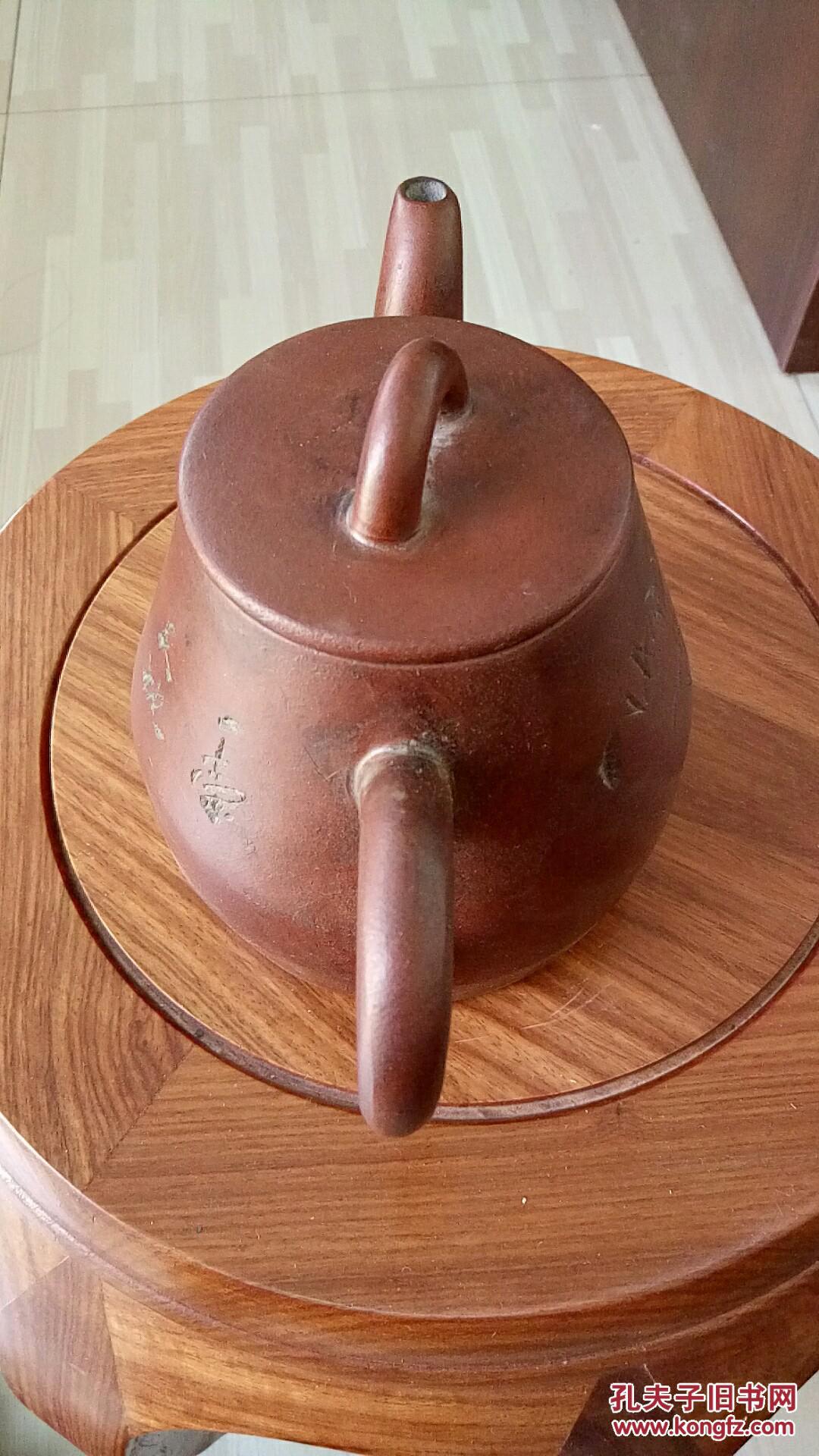 清末制壶大师【吴汉文】紫砂壶,尺寸19x11cm保老保真