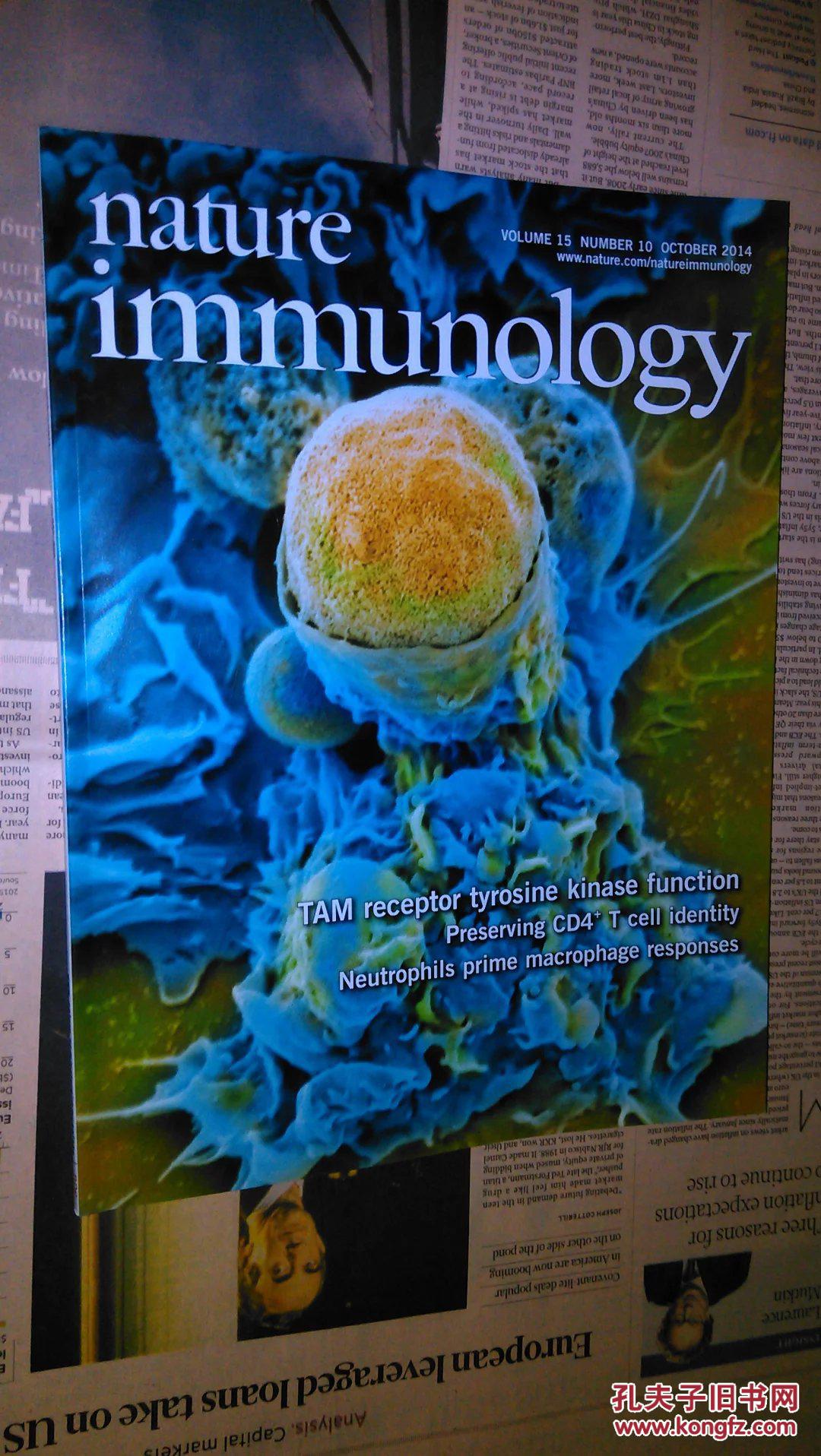 nature immunology 2014/10 外文原版过期自然免疫学杂志