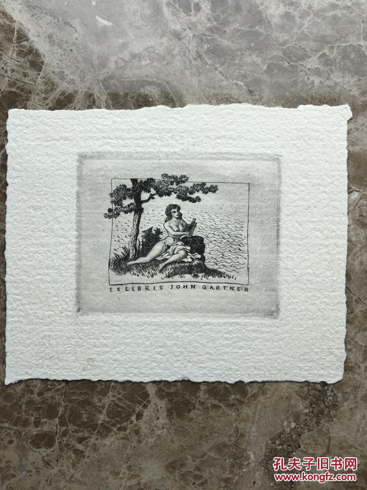 塞维林情色藏书票系列 作品编号157