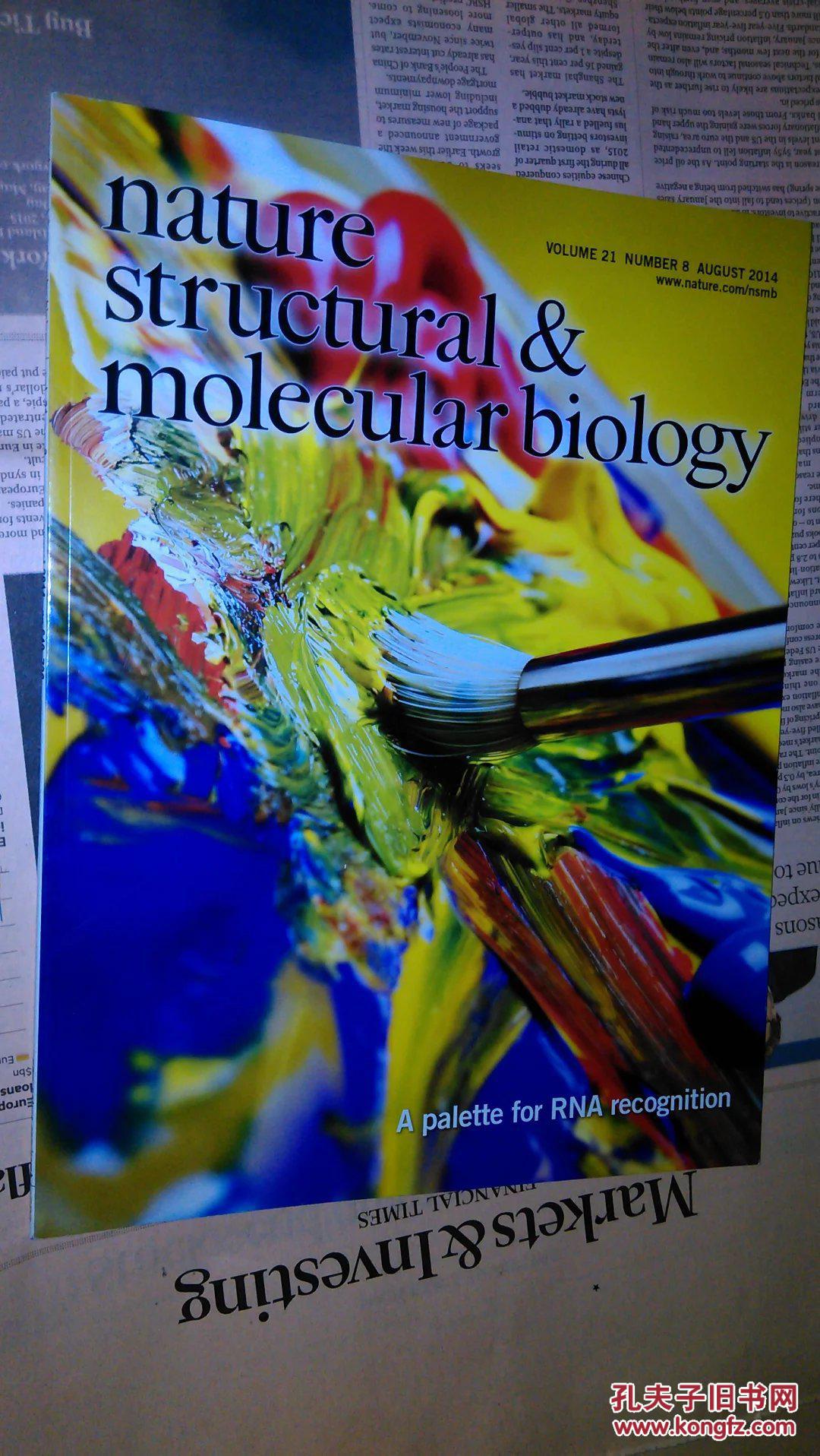 nature structural & molecular biology 2014/08 外文原版生物学杂志